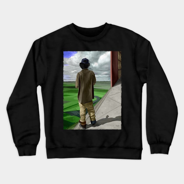 The Horizon Crewneck Sweatshirt by UBiv Art Gallery